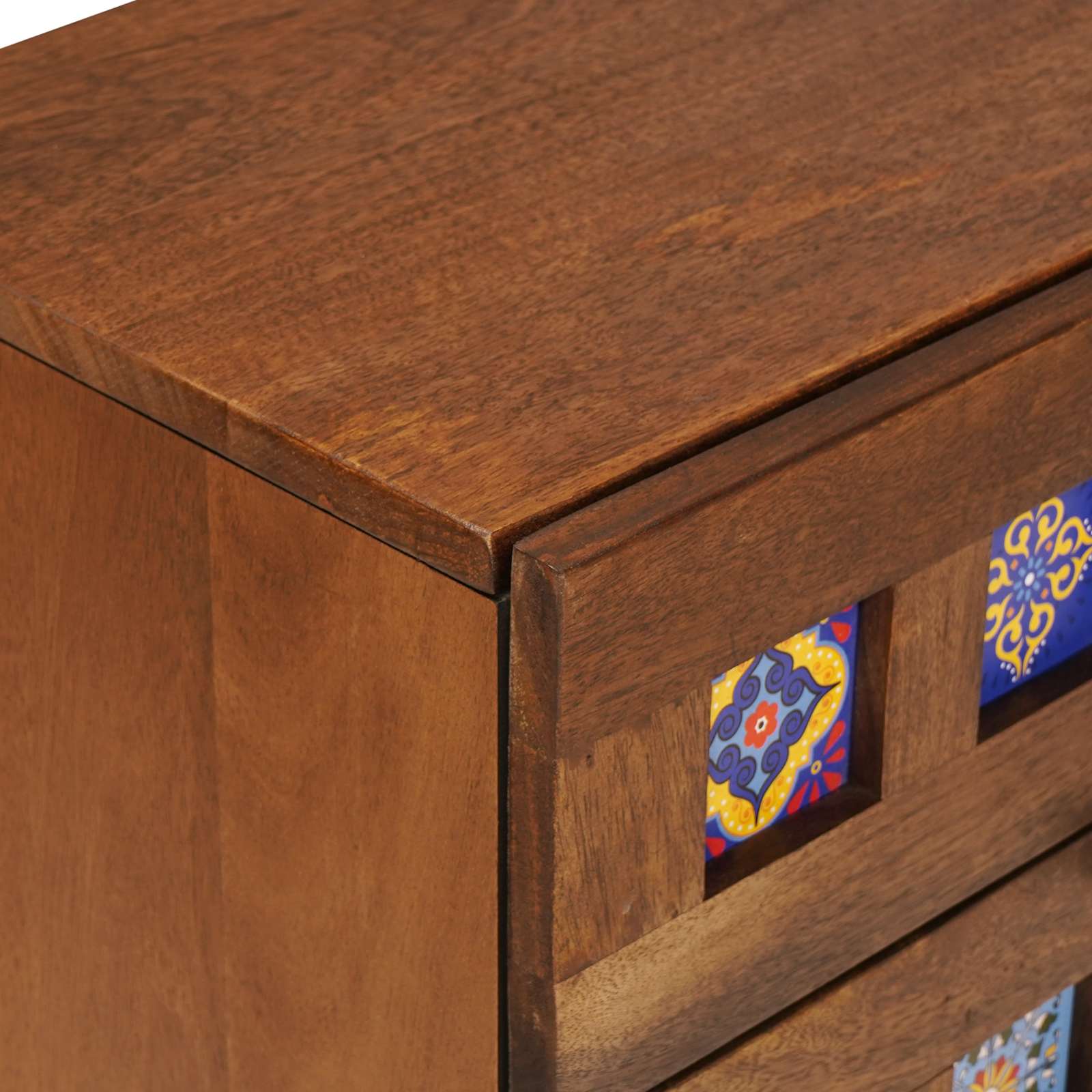 Sideboard 2 pcs Valnød 60 x 33 x 75 cm Massivt mangotræ