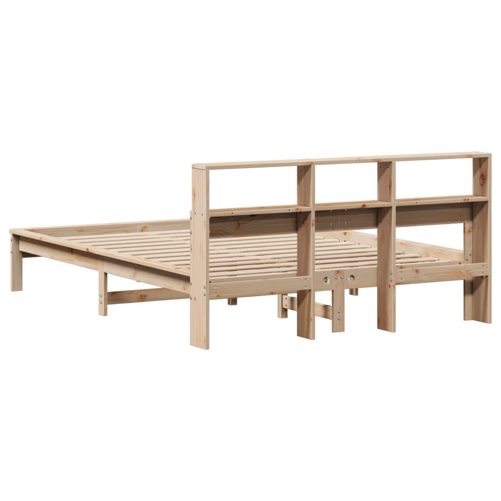 sengeramme uden madras 160x200 cm massivt fyrretræ