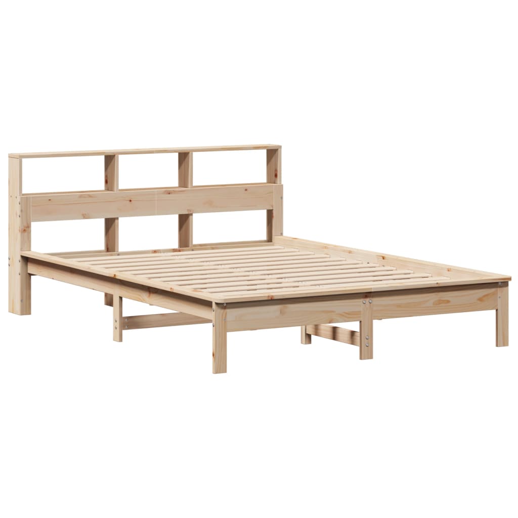 sengeramme uden madras 150x200 cm massivt fyrretræ