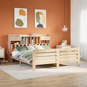 seng med reol uden madras 180x200 cm massivt fyrretræ