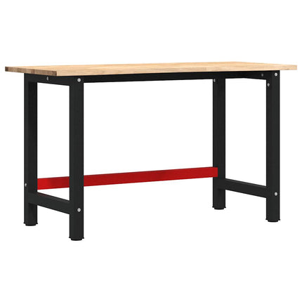 arbejdsbænk 140x60x81,5 cm massivt egetræ