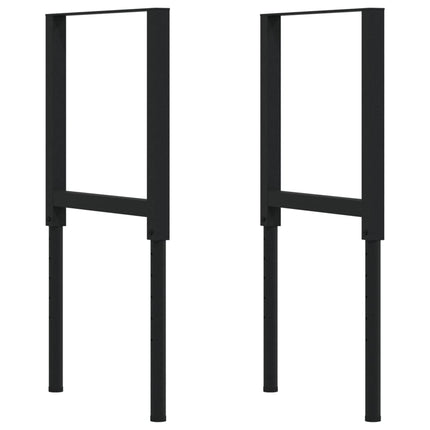 arbejdsbænk 100x60x(71,5-98) cm massivt egetræ rektangulær