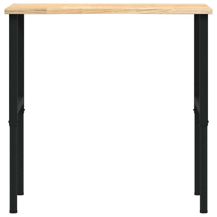arbejdsbænk 100x60x(71,5-98) cm massivt egetræ