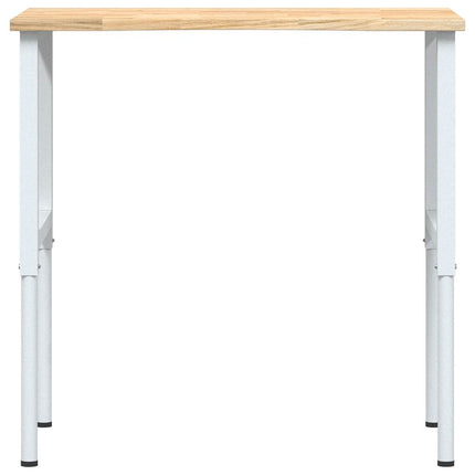 arbejdsbænk 100x60x(71,5-98) cm massivt egetræ