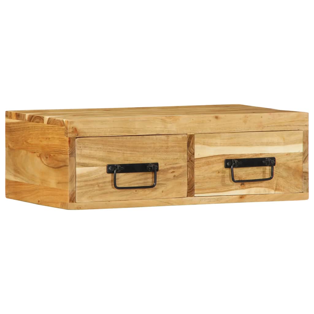 væghængt tv-skab 60x30x19 cm massivt akacietræ