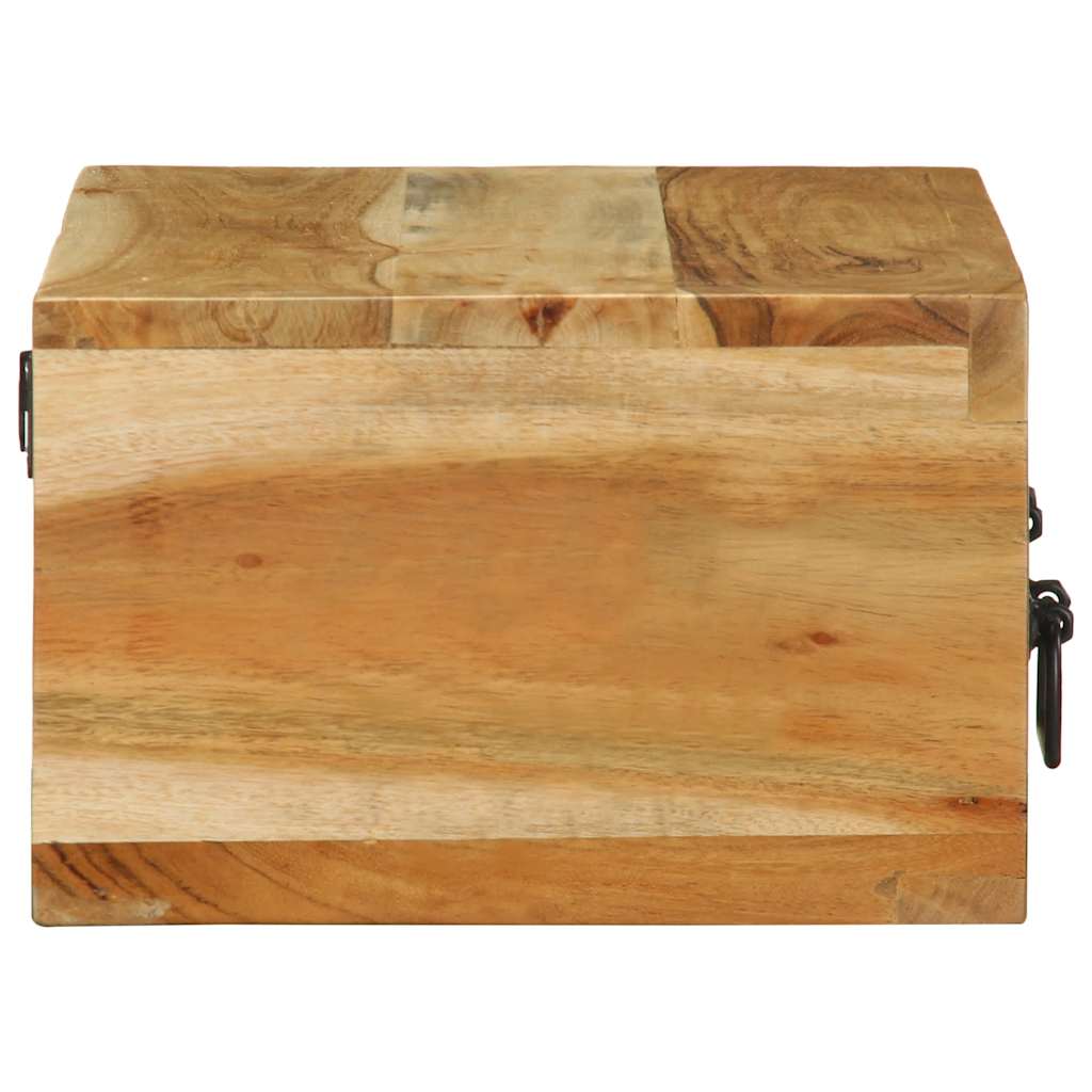væghængt tv-skab 60x30x19 cm massivt akacietræ