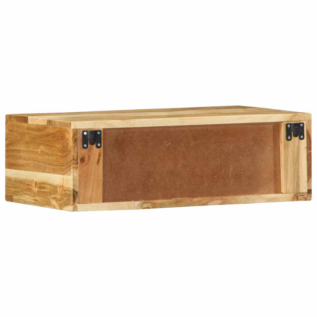 væghængt tv-skab 60x30x19 cm massivt akacietræ
