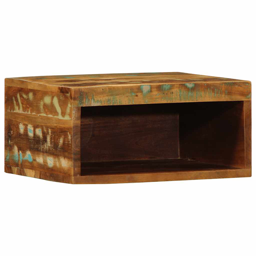 væghængt tv-skab 40x30x19 cm massivt genbrugstræ