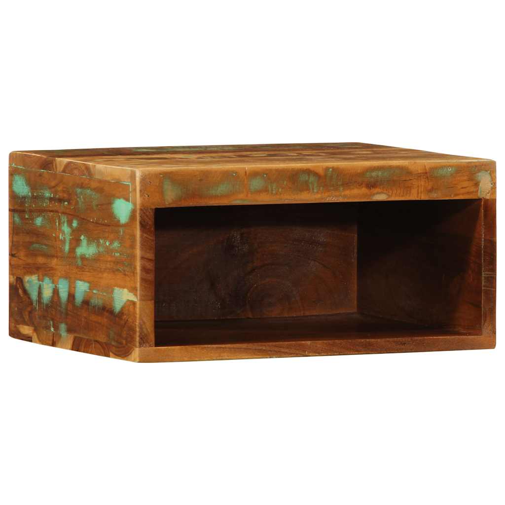 væghængt tv-skab 40x30x19 cm massivt genbrugstræ