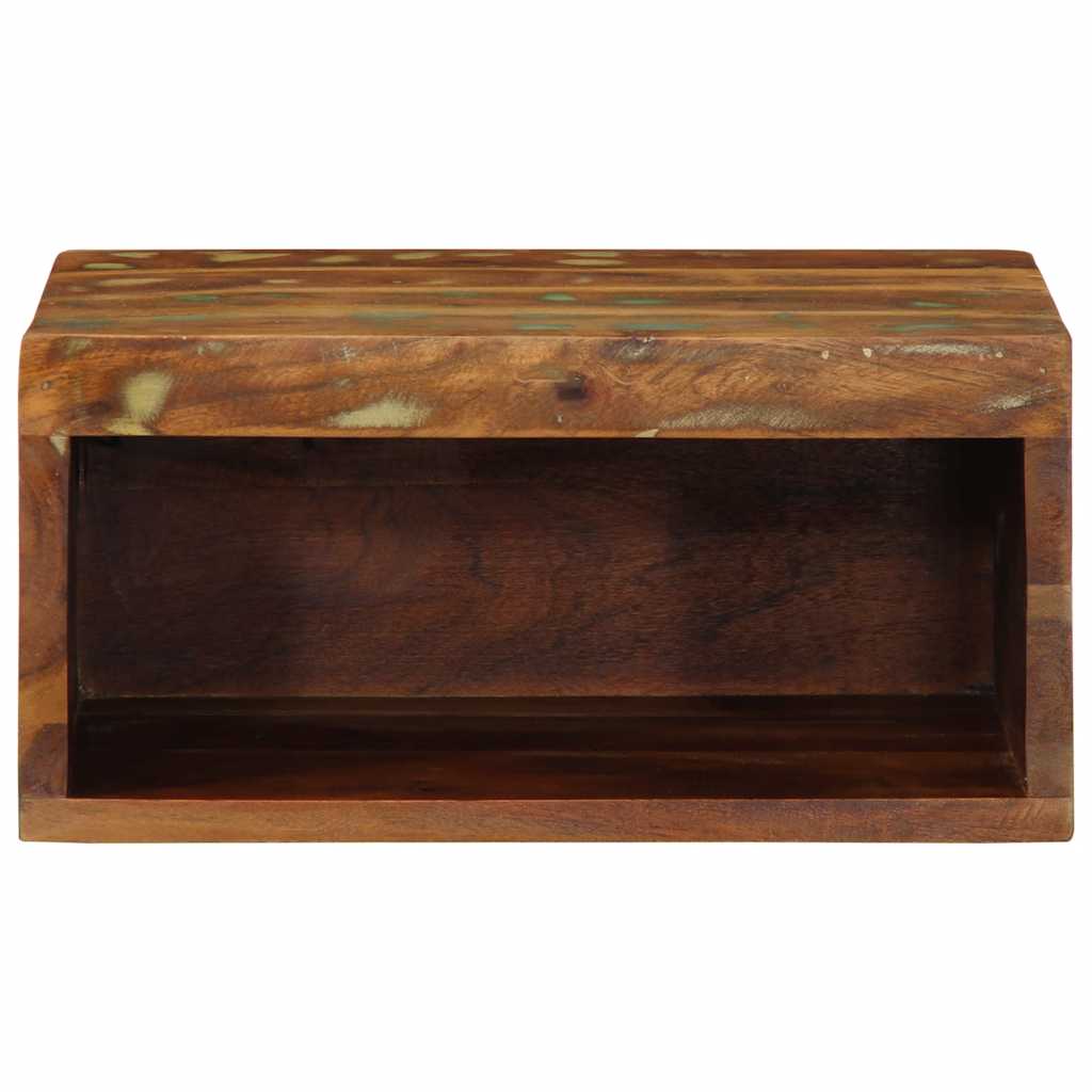 væghængt tv-skab 40x30x19 cm massivt genbrugstræ