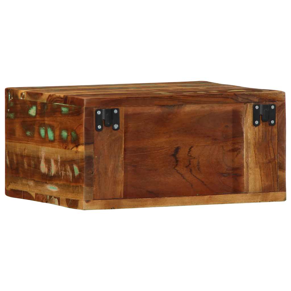 væghængt tv-skab 40x30x19 cm massivt genbrugstræ