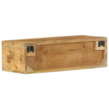 væghængt tv-skab 60x30x19 cm massivt ru mangotræ