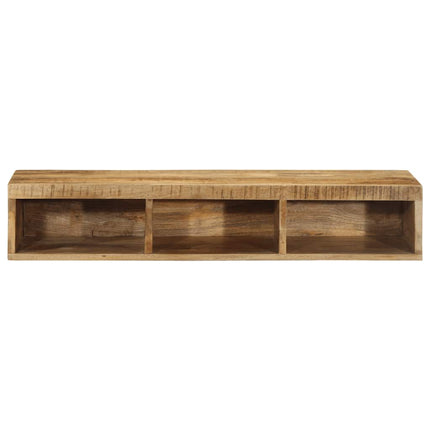 væghængt tv-skab 100x30x19 cm massivt ru mangotræ