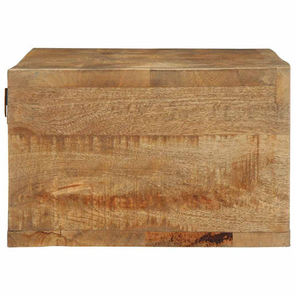 væghængt tv-skab 100x30x19 cm massivt ru mangotræ