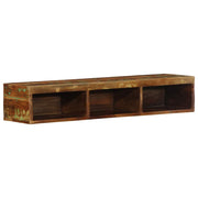 væghængt tv-skab 100x30x19 cm massivt genbrugstræ