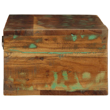 væghængt tv-skab 100x30x19 cm massivt genbrugstræ
