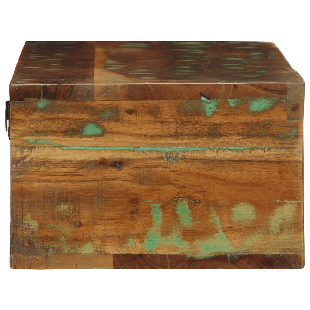 væghængt tv-skab 100x30x19 cm massivt genbrugstræ