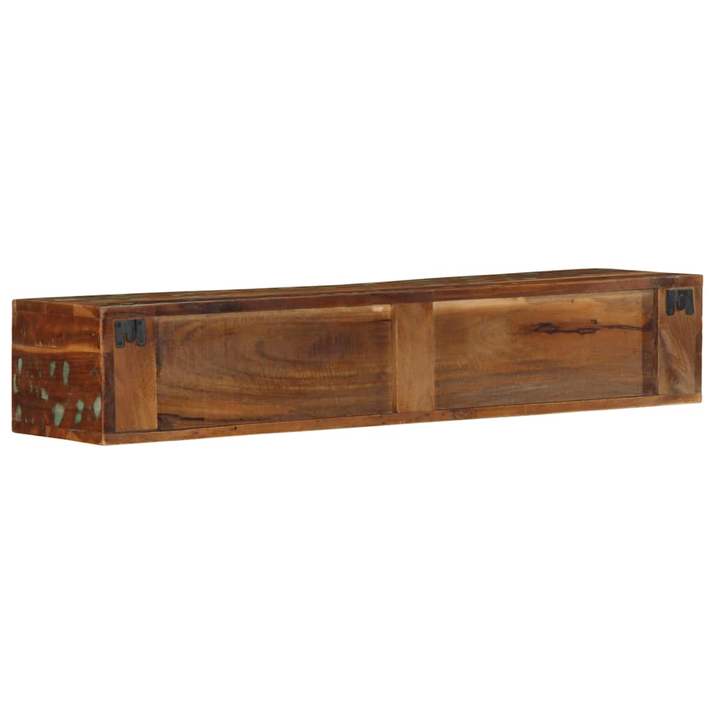 væghængt tv-skab 100x30x19 cm massivt genbrugstræ