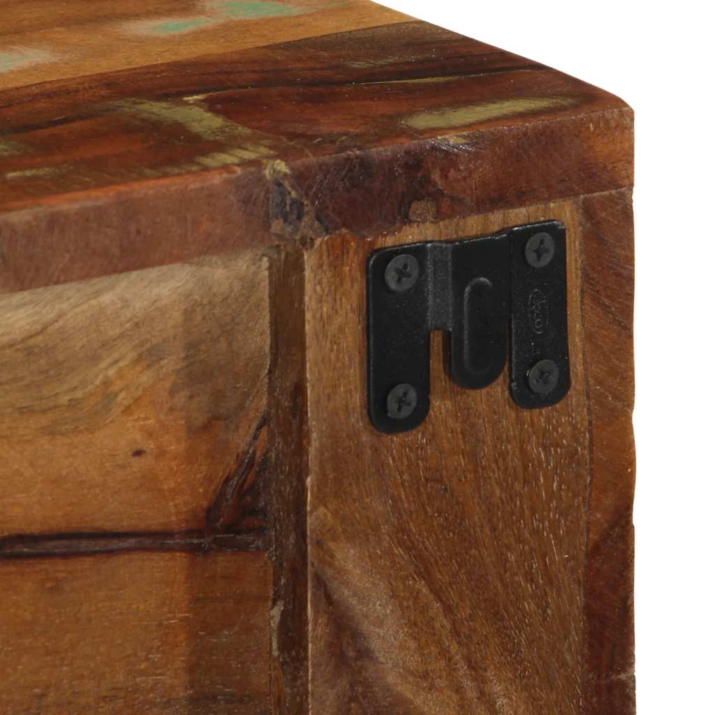 væghængt tv-skab 100x30x19 cm massivt genbrugstræ