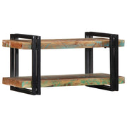 væghylde flerfarvet massivt genbrugstræ