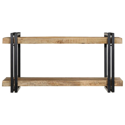 væghylde 90x33x45 cm massivt ru mangotræ