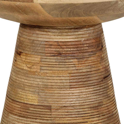 sidebord Ø37x45 cm massivt mangotræ