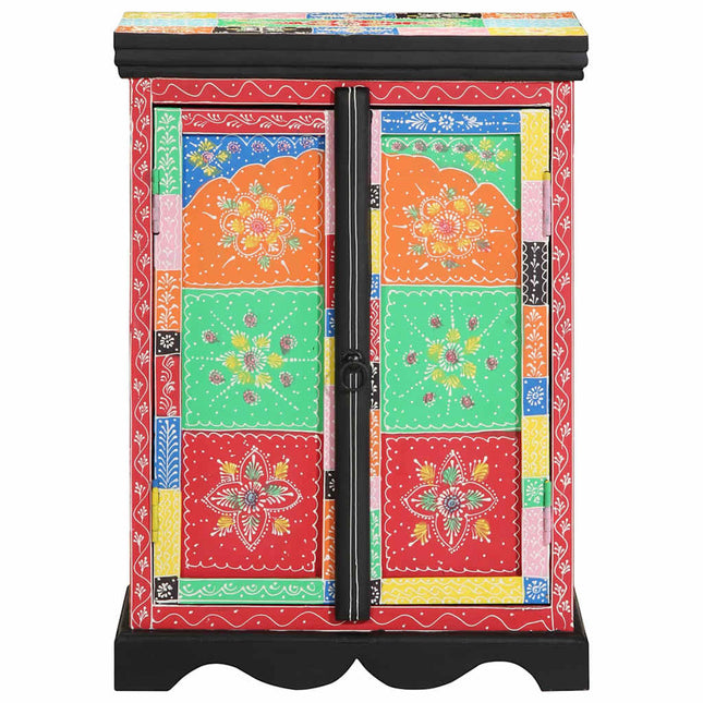 Konsolbord med hylde med opbevaring Flerfarvet 50 x 30 x 70 cm