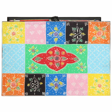 Konsolbord med hylde med opbevaring Flerfarvet 50 x 30 x 70 cm