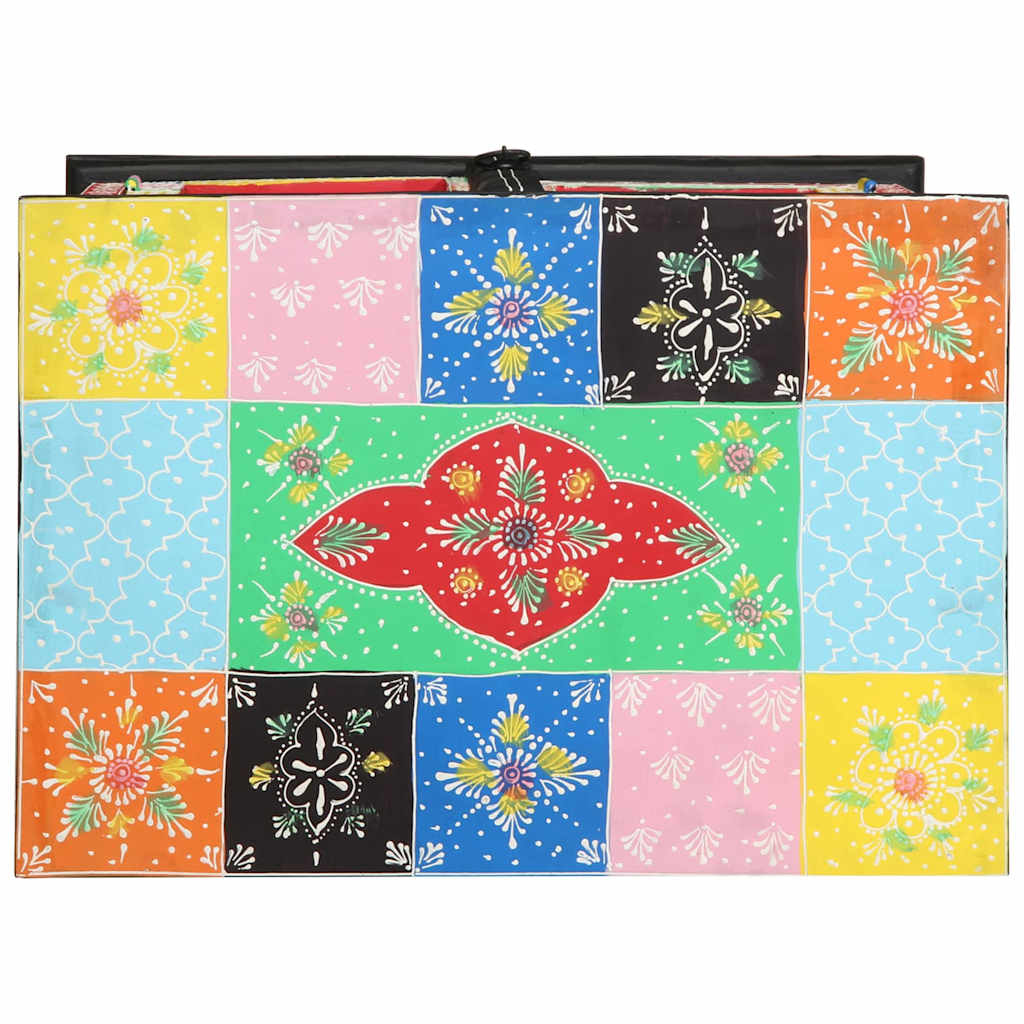 Konsolbord med dør Flerfarvet 50 x 30 x 75 cm Massivt mangotræ