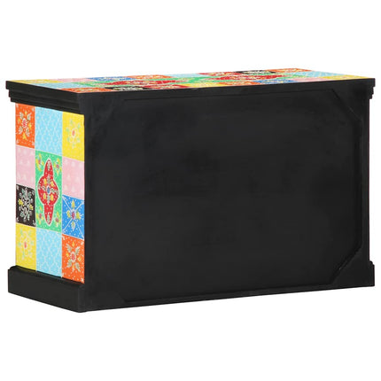 TV-skab 80 x 35 x 50 cm Flerfarvet Massivt mangotræ