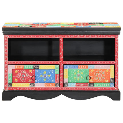 TV-skab 80 x 35 x 50 cm Flerfarvet Massivt mangotræ
