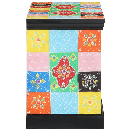 TV-skab 80 x 35 x 50 cm Flerfarvet Massivt mangotræ