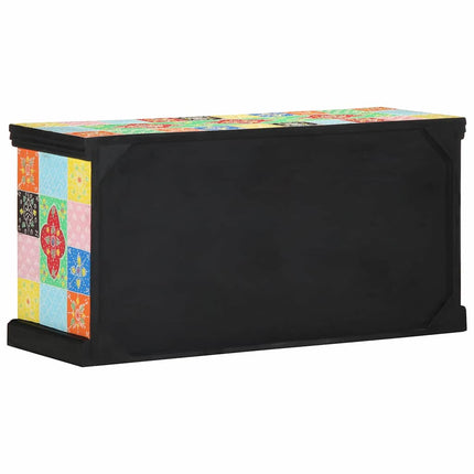 TV-skab Flerfarvet 100 x 35 x 50 cm Massivt mangotræ