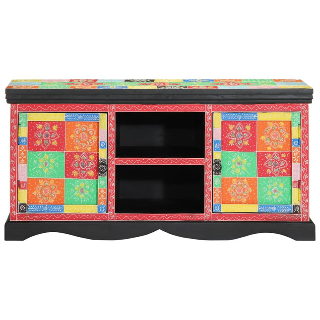 TV-skab Flerfarvet 100 x 35 x 50 cm Massivt mangotræ