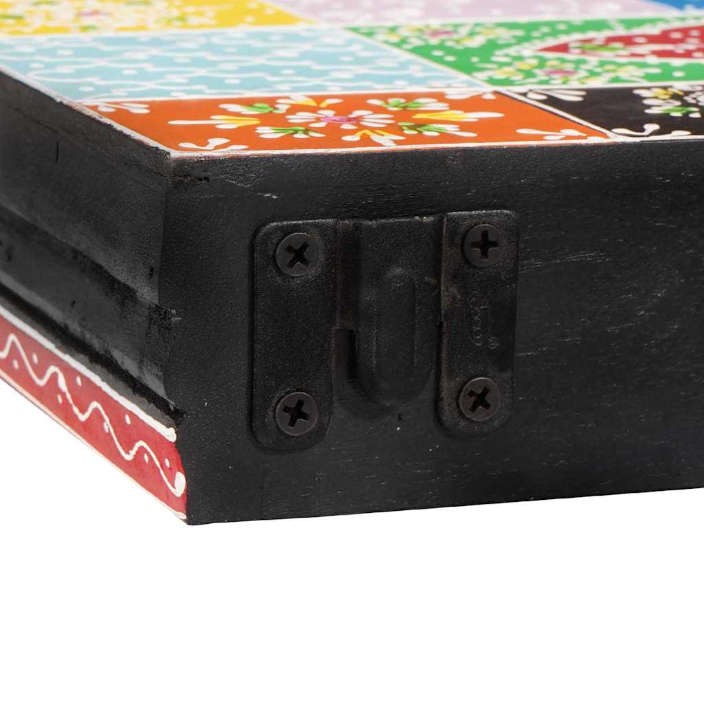 Væghylder 2 pcs Flerfarvet 40 x 20 x 6 cm Massivt mangotræ