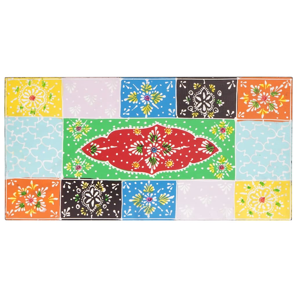 Væghylder 2 pcs Flerfarvet 40 x 20 x 6 cm Massivt mangotræ