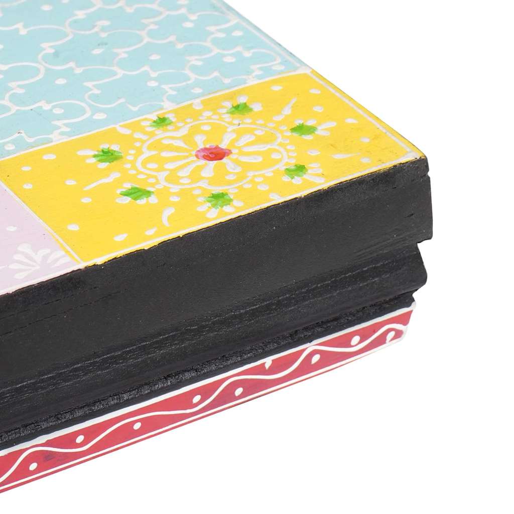 Væghylder 2 pcs Flerfarvet 60 x 20 x 6 cm Massivt mangotræ