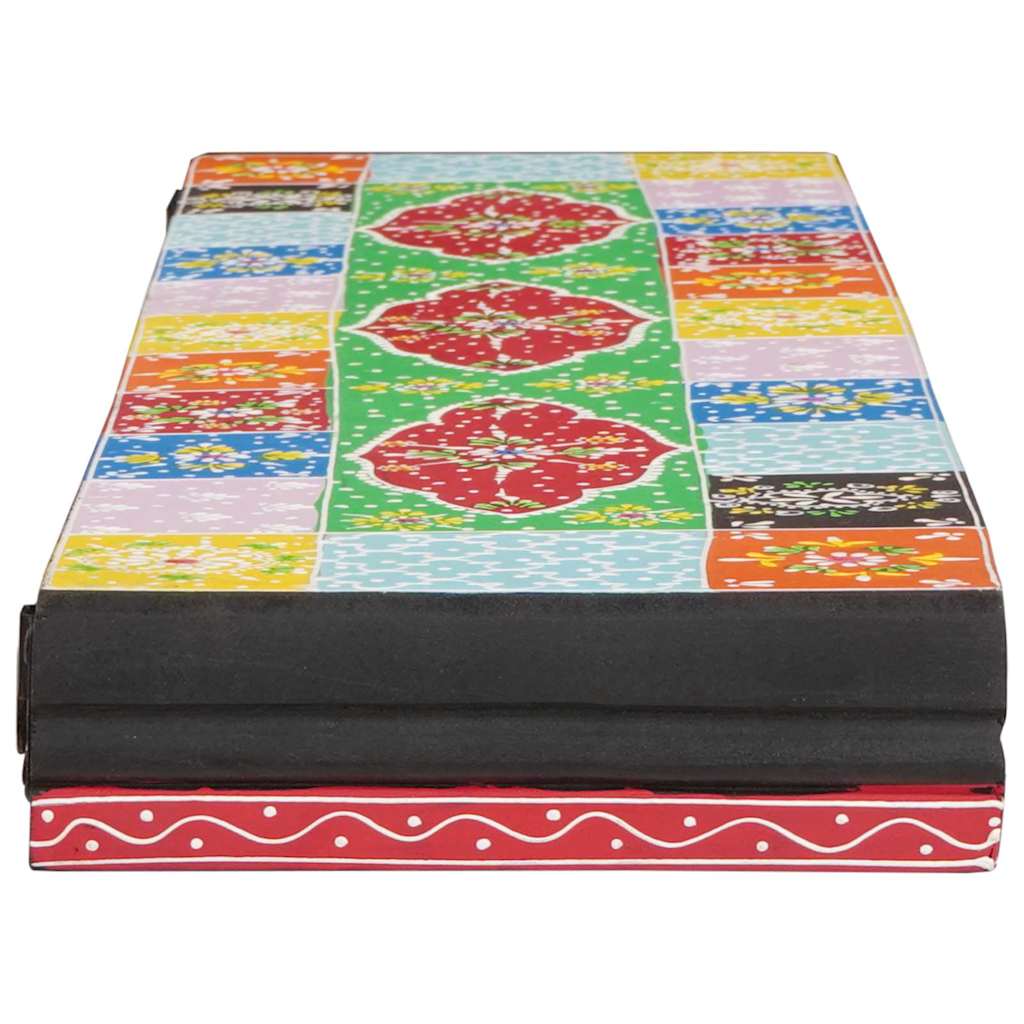 Væghylder 2 pcs Flerfarvet 100 x 20 x 6 cm Massivt mangotræ