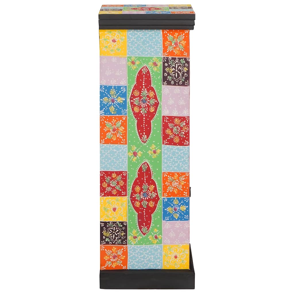 Kommode med hylde Flerfarvet 30 x 30 x 90 cm Massivt mangotræ