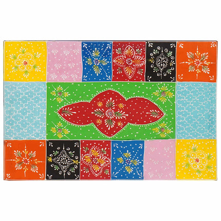 Opbevaringskasse Flerfarvet 60 x 40 x 40 cm Massivt mangotræ