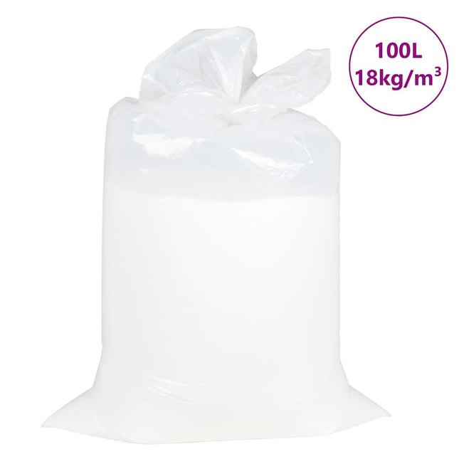 sækkestolsfyld EPS 100 L hvid 18 kg/m³