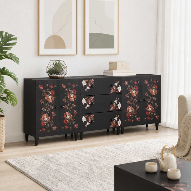 Opbevaringsskabe 3 stk. 180 x 33 x 75 cm Massivt mangotræ