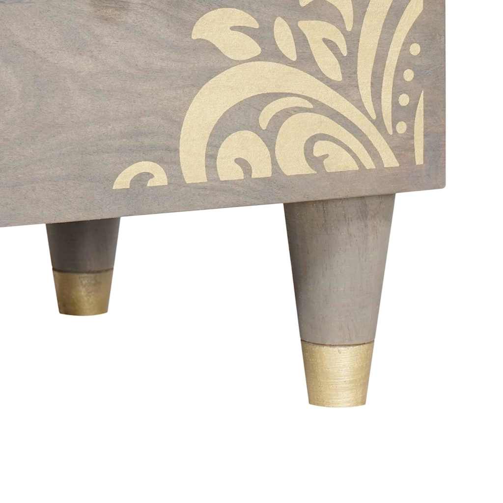 Badeværelsesskabsæt med dør 3 pcs Grå og Guld 180 x 33 x 75 cm