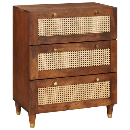 Sidetabel Sæt 2 pcs Brun 60 x 33,5 x 75 cm Massivt mangotræ