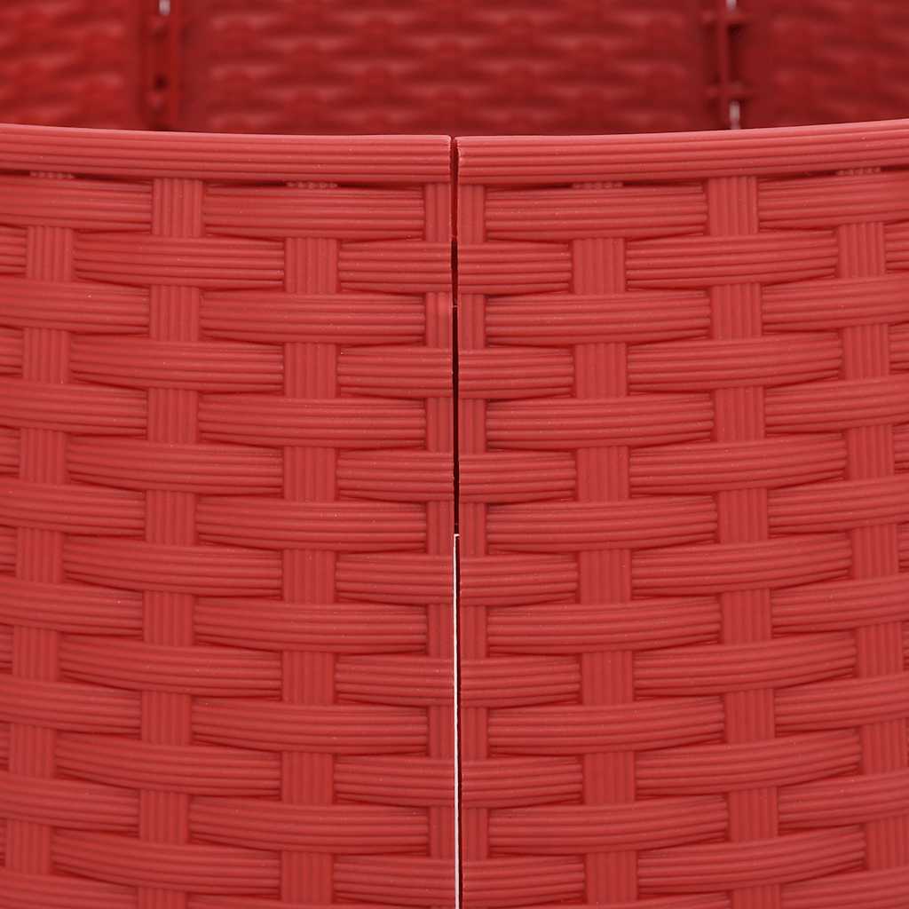 skjuler til juletræsfod Ø56x23 cm plast rød