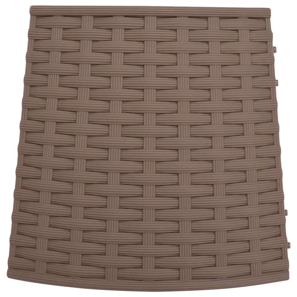 skjuler til juletræsfod Ø65x23 cm plast brun