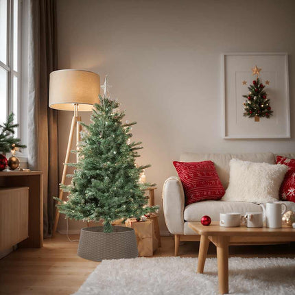 skjuler til juletræsfod Ø65x23 cm plast brun
