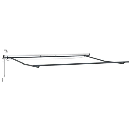 markise med LED-lys 450x300 cm automatisk betjening bordeaux