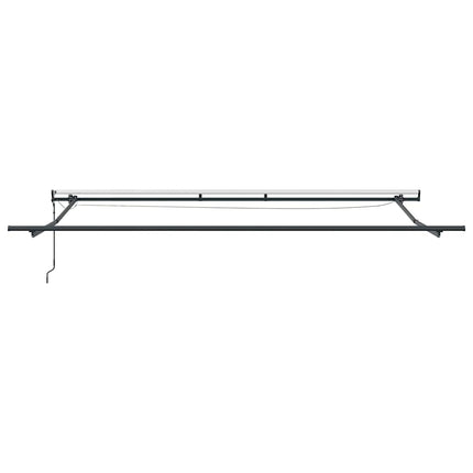 markise med LED-lys 450x300 cm automatisk betjening bordeaux