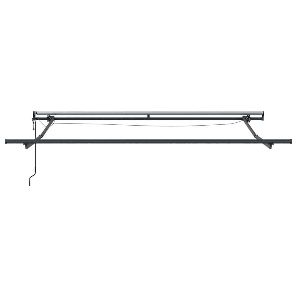 markise med LED-lys 300x250 cm automatisk betjening brun